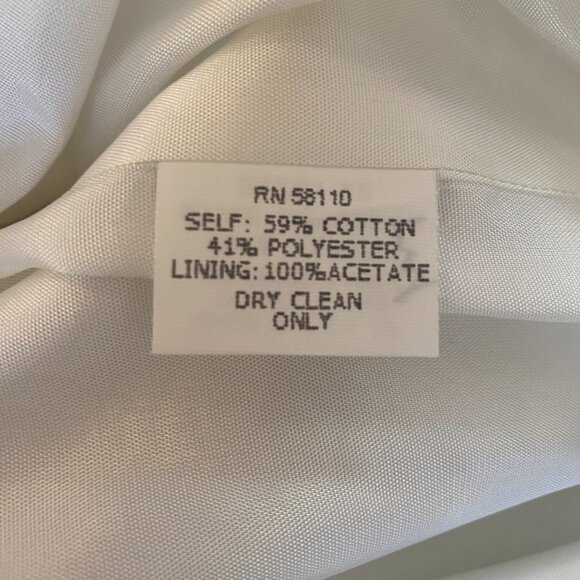 NWT WHBM Women's White Jacquard Sleeveless Cut Out Open Back Dress Size 12 K17 - Picture 4 of 5